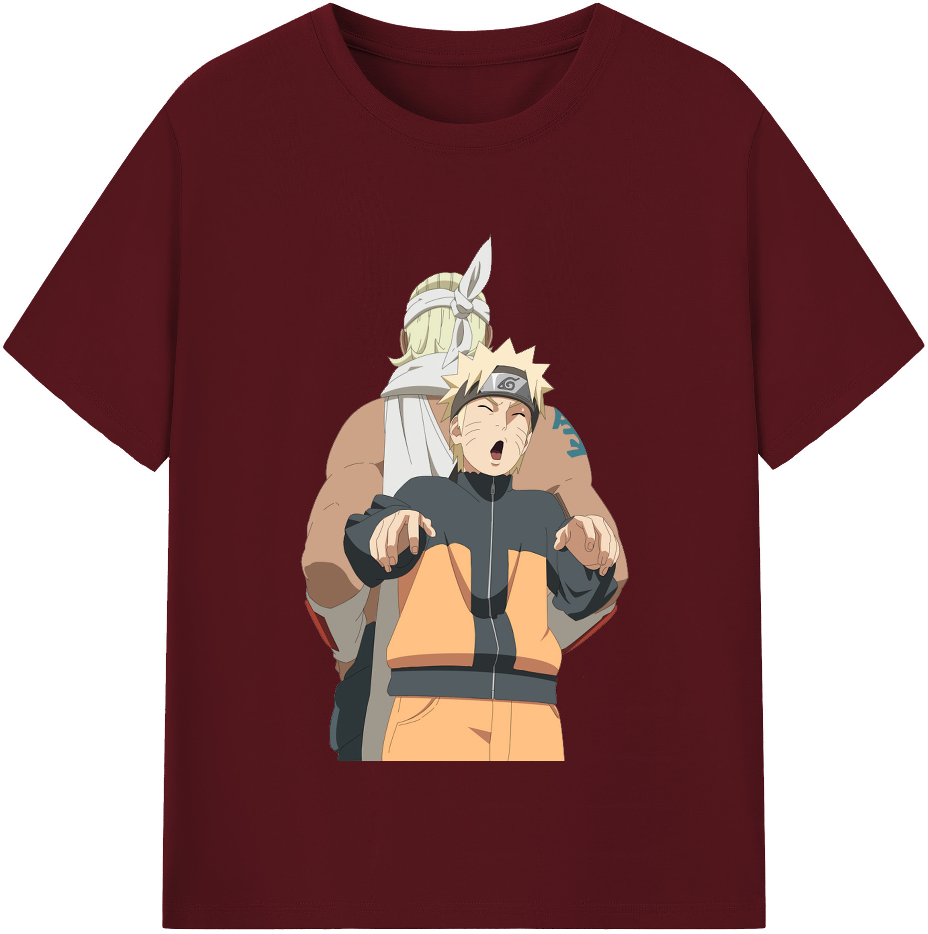 （画像用） NARUTO -ナルト- うずまき ナルト Uzumaki Naruto 綿100％半袖Tシャツ（フロントプリント）